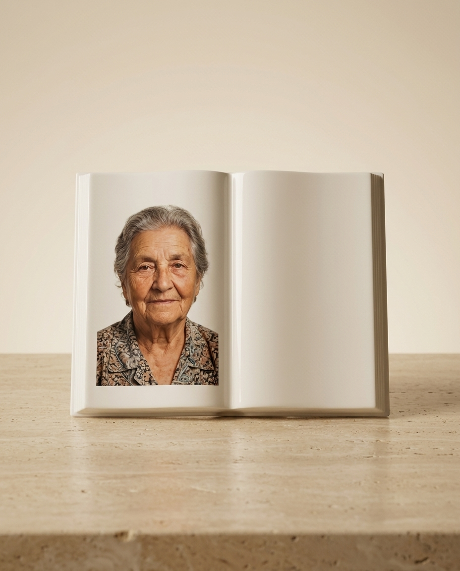 Fotoceramica Libro in porcellana